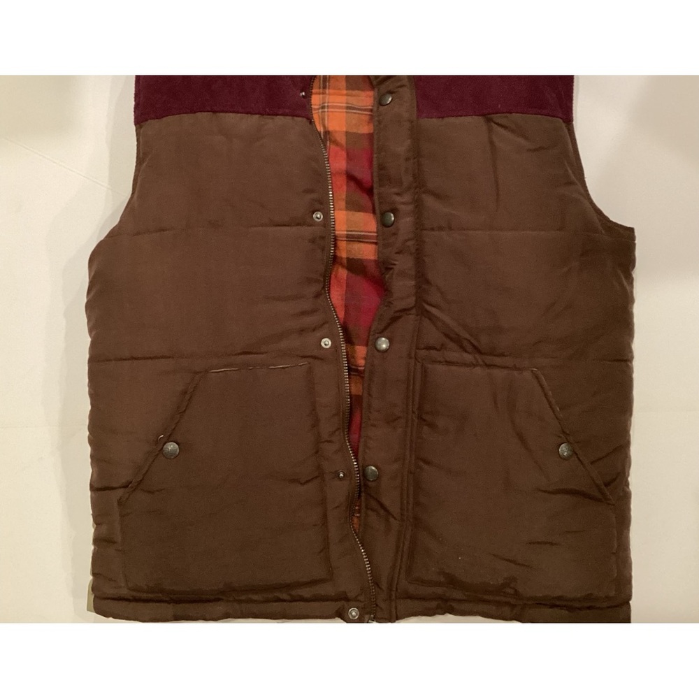 Men’s Third & Army Co. reversible heavy flannel corduroy vest in Large